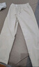 優(yōu)衣庫男裝女裝燈芯絨舒適九分褲/長(cháng)褲休閑褲25新款479137 01 乳白色 XL 曬單實(shí)拍圖