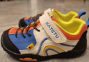 卡特兔兒童運動(dòng)鞋女童鞋子秋款童鞋軟底防滑籃球鞋跑步鞋戶(hù)外登山鞋 白橙藍黑 27 內長(cháng)16.5cm  腳長(cháng)15.6-16.2 曬單實(shí)拍圖