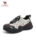 駱駝（CAMEL）丑萌2.0雙底款女登山鞋撞色戶外休閑鞋 L25A076115 米/銀/黑  38  曬單實拍圖