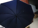 天堂 加大雨傘三折 晴雨兩用商務(wù)傘10骨大雨傘男女 藏青 曬單實(shí)拍圖