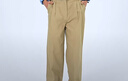 Teenie Weenie小熊秋季休閑寬松長(cháng)褲質(zhì)感時(shí)髦學(xué)院通勤褲子時(shí)尚女士 卡其色 XS (155) 曬單實(shí)拍圖