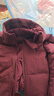 優(yōu)衣庫女裝無(wú)縫羽絨連帽外套/外套夾克25秋冬新款478577 18 暗紅色 L /160/88A 曬單實(shí)拍圖