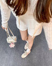 STELLA WEISZ5cm內增高真皮復古德訓鞋女2025年夏季新款阿甘鞋透氣休閑運動(dòng)鞋 粉白 37 曬單實(shí)拍圖