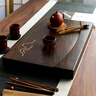 森煜 整塊烏檀木實(shí)木茶盤(pán)功夫茶具 家用茶臺排水式簡(jiǎn)約原木茶托盤(pán) 觀(guān)山60*32*4.5 曬單實(shí)拍圖