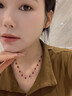 蔻詩(shī)哲 COASZE滿(mǎn)天星鴿血紅寶石項鏈女18K金彩寶鎖骨鏈吊墜生日 4-5mm/紅寶石/18K金項鏈 40cm 曬單實(shí)拍圖