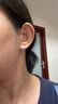 唯一（Winy）999純銀耳釘送老婆媽媽生日禮物女生輕奢小眾高級感感耳環(huán)飾 曬單實(shí)拍圖