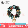 She's茜子發(fā)飾 心型職業(yè)發(fā)圈皮筋簡(jiǎn)約發(fā)繩頭繩生日禮物送女友 曬單實(shí)拍圖