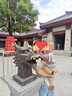 巴厘小豬男童t恤春秋季a類(lèi)棉嬰幼兒休閑服女童洋氣假兩件寶寶春裝兒童上衣 綠咖條紋 90 曬單實(shí)拍圖