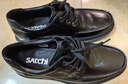 沙馳（SATCHI）男鞋 厚底加粗男士皮鞋商務(wù)休閑鞋鞋子男 962462182Z 黑色 39  曬單實(shí)拍圖