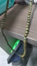 吉千年 綠檀手串 復古綠檀木佛珠手串 綠檀手串檀木文玩 蛇年情人節禮物 【沉水級】老綠檀8mm*108顆 曬單實(shí)拍圖