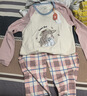 貓人兒童睡衣女童春秋款純棉小孩長(cháng)袖中大童家居服套裝 甜心女孩 150 曬單實(shí)拍圖