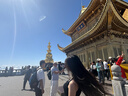 蕉下（beneunder）太陽(yáng)傘防紫外線(xiàn)夏季遮陽(yáng)傘晴雨兩用傘雙層三折防曬傘防曬小黑傘 【經(jīng)典大花】藍鈴 曬單實(shí)拍圖