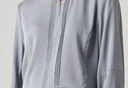 兆君2024春夏真絲新款簡(jiǎn)約圓領(lǐng)長(cháng)袖上衣女時(shí)尚壓皺雙喬桑蠶絲小衫 灰色 S 曬單實(shí)拍圖