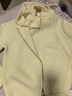 初語(yǔ)輕運動(dòng)連帽針織衫女2024年秋冬新款拉鏈開(kāi)衫衛衣式毛織外套 米白色 S 曬單實(shí)拍圖