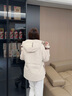 高梵風(fēng)殼5.0黑金鵝絨服收腰顯瘦2025年冬女士五分短款連帽羽絨服外套 鉑金3號 S 曬單實(shí)拍圖