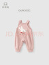 乖奇熊嬰幼兒童秋冬季外穿抓絨背帶褲女寶寶可愛(ài)純棉保暖連體褲子 曬單實(shí)拍圖