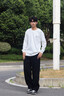 森馬（Semir）休閑褲男發(fā)熱抑菌針織衛褲寬松直筒褲25冬長(cháng)褲子百搭109725127104 曬單實(shí)拍圖