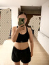 安德瑪（UNDERARMOUR）春夏Continuum女子訓練運動(dòng)內衣-高強度1372557 黑色001 M 曬單實(shí)拍圖