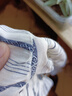 茵曼森系V領(lǐng)系帶豎條紋襯衫夏季女裝松弛感設計寬松上衣 黑白間條  S 曬單實(shí)拍圖