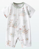 貝肽斯嬰兒衣服夏季寶寶連體衣純棉新生兒薄款哈衣爬服短袖睡衣 曬單實拍圖