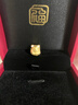第一福桃花九尾狐轉運珠黃金足金999國潮編織手繩好運送女友生日禮物 桃花九尾狐 約1.34g 單珠不配皮繩 曬單實(shí)拍圖