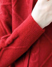 皮爾卡丹（pierre cardin）針織羊毛開(kāi)衫女2024秋冬季新款時(shí)尚連帽衛(wèi)衣寬松毛衣帶帽外套 秋香綠 S 建議80斤-95斤 曬單實(shí)拍圖