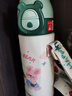 富光保溫杯大容量水杯男兒童學(xué)生杯子女寶寶316L便攜一蓋雙飲吸管茶杯 500ml森林綠【一蓋雙飲+杯套款】 曬單實(shí)拍圖
