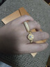 老鋪黃金古法手工足金指環(huán) · 玫瑰花鉆戒 11號金重約5.0g 曬單實拍圖