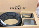 蔻馳（COACH）【品牌直供】男士雙扣頭腰帶禮盒 38MM 灰黑色CW362 曬單實(shí)拍圖