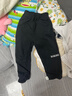 迷你木木屋兒童褲子男童女童春秋休閑運動(dòng)束腳衛褲寬松 趣味字母（黑） 110  曬單實(shí)拍圖