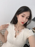 中國黃金（CHINA GOLD）和田玉瑪瑙吊墜男女平安扣玉石國風掛繩項鏈生日禮物送男女友 和田玉平安扣（約20mm）+紅瑪瑙【品牌禮盒】 曬單實拍圖