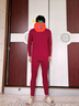 貓人【本命年鴻運】男士保暖內衣男羊毛發(fā)熱套裝秋衣秋褲女紅25年新品 曬單實(shí)拍圖