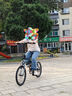 大行（DAHON）P10折疊自行車(chē)20英寸10速鋁合金成人通勤V剎 PAA003 消光灰藍 曬單實(shí)拍圖
