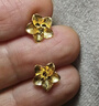 周六福黃金耳釘女足金999花卉耳飾耳針節(jié)日禮物 計(jì)價(jià) 2.29g 曬單實(shí)拍圖