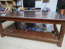 零樹(shù)進(jìn)口橡膠木全實(shí)木胡桃色茶幾客廳茶桌辦公室桌子1.4m*0.6m XCJ-03 曬單實(shí)拍圖