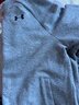 安德瑪（Under Armour）男女童裝春秋季休閑運動(dòng)服拉鏈立領(lǐng)合身針織衛衣外套253322707 花灰色 160 曬單實(shí)拍圖