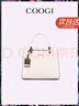 COOGI包包女款輕奢品牌女士斜挎手提托特包女情人節生日禮物送女友老婆 米白色 京倉直發(fā) 曬單實(shí)拍圖