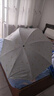 雨傘折疊黑膠三折燙金羽毛傘遮陽(yáng)傘晴雨兩用防曬傘太陽(yáng)傘 白羽毛8骨黑膠款 曬單實(shí)拍圖