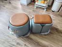 芝華仕小凳子簡(jiǎn)約居家板凳坐墩矮凳XJ008小皮凳（圓凳儲物） 曬單實(shí)拍圖