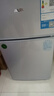 奧克斯小冰箱家用小型迷你冷藏冷凍兩用出租房宿舍用節能省電寢室辦公室電冰箱 【熱賣(mài)款 升級凈化去味】22A126DW銀 曬單實(shí)拍圖