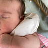 歐孕（OUYUN）新生嬰幼兒口水巾圍嘴a類夏季薄款防吐奶寶寶圍兜 粉紅小兔28×26 曬單實拍圖