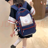 叢林?zhù)B（JUNGLE BIRD）書(shū)包女初中學(xué)生背包小學(xué)生高中生大學(xué)生旅行雙肩包大容量2024新款 紅配藍【小狗】 曬單實(shí)拍圖