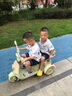 哈嘍貝比2025新款兒童電動(dòng)車(chē)摩托車(chē)雙人三輪車(chē)可坐親子電瓶車(chē)遙控汽車(chē) 綠/雙驅雙電機6V7電瓶 曬單實(shí)拍圖