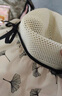 逸兼大帽沿遮陽(yáng)帽遮陽(yáng)百搭帽子女款夏季蝴蝶結漁夫帽可折疊遮陽(yáng)帽 大帽檐遮陽(yáng)帽【米色可調節】 曬單實(shí)拍圖