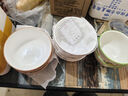 陶瓷米飯碗家用飯碗釉下彩小湯碗純白早餐碗琉璃小碗 竹月4.5英寸碗4只【超劃算】 曬單實(shí)拍圖