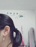 播匠925銀耳環(huán)女2025新潮長款耳墜簡約個性氣質(zhì)百搭感精致耳飾 D色莫桑鉆耳環(huán) 925銀 曬單實拍圖