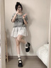 渝鼎福圓頭JK百搭厚底小皮鞋女2025年秋季新款增高英倫風(fēng)復古瑪麗珍單鞋 黑色 37 曬單實(shí)拍圖