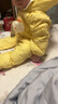 巴拉巴拉童裝嬰兒連體衣輕薄羽絨服寶寶衣服2025冬裝抱衣爬服男童女童萌趣 黃色雪人-白鴨絨 90 cm-充絨量47g 曬單實(shí)拍圖