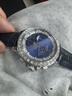 冠琴冠琴手表男士全自動(dòng)機械表星空男表輕奢高級鑲鉆腕表 湖藍色 曬單實(shí)拍圖