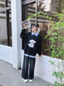 女童衛衣秋裝2025新款洋氣兒童韓系穿搭上衣女孩大童超好看衣服潮 黑色衛衣 150 曬單實(shí)拍圖